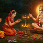 ॥ Shri Pavanasuta Hanuman Aarti ॥ Jayati Mangalagara, Sansara, Bharapahara, Vanarakara Vigraha Purari। Rama-Roshanala, Jvalamala Mishadhvantachara-Salabha-Sanharakari॥ Jayati Marudanjanamoda-Mandira, Natagrivasugriva-Duhkhaikabandho। Yatudhanoddhata-Kruddha-Kalagnihara, Siddha-Sura-Sajjananandasindho॥ Jayati Rudragrani, Vishvavandyagrani, Vishvavikhyata-Bhata-Chakravarti। Samagatagrani, Kamajetagrani, Ramahita, Ramabhaktanuvarti॥ Jayati Sangramajaya, Ramasandeshahara, Kaushala-Kushala-Kalyanabhashi। Rama-Viraharka-Santapta-Bharatadi Nara-Nari-Shitalakaranakalpashashi॥ Jayati Sinhasanasina Sitaramana, Nirakhi Nirbhara Harasha Nrityakari। Rama Sambhraja Shobha-Sahita Sarvada Tulasi-Manasa-Ramapura-Vihari॥